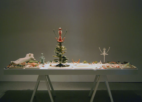 Aufgepfropft, 2008
Installationsansicht in der Ausstellung 48 Karat, Halle/Saale